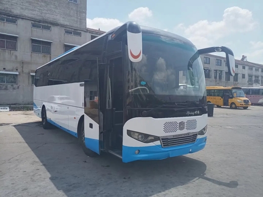 Bus utilizzato Front Engine della chiesa 6 sedili della molla a lamelle dei cilindri 220hp 45 con il condizionatore d'aria Zhongtong LCK6108D